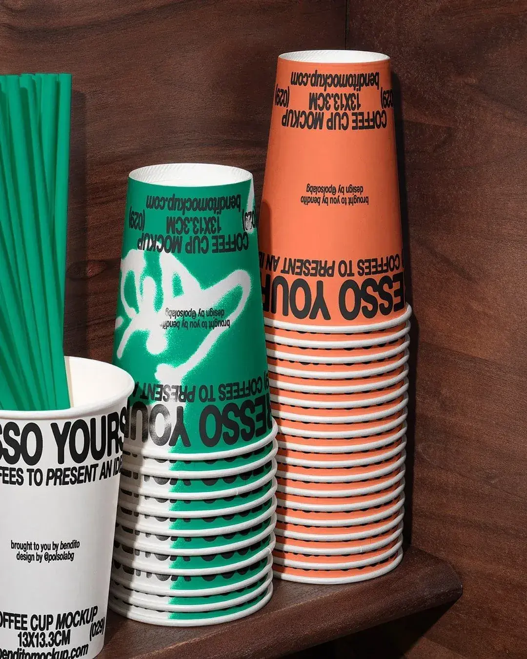 Custom printed coffee cups