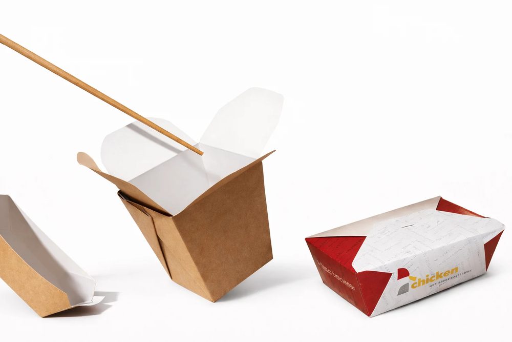 Noodle ve paket servis kutuları